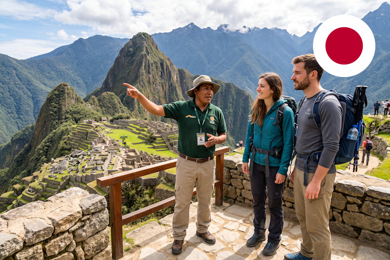 Machu Picchu Guide in Japanese